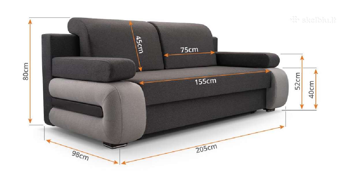 Sofa lova Gloria - gera kaina, puiki kokybė - nuotraukos Nr. 4