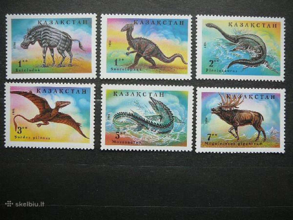 Dinozaurai Kazachstanas 1994 Mnh kt62