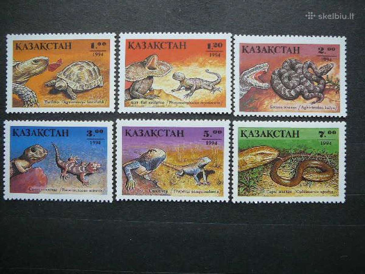Reptilijos Vezliai Gyvates Kazachstanas 1994 kt51