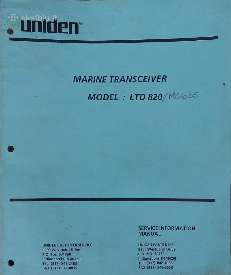 Radio Stotis Vhf Uniden Mc 635 - nuotraukos Nr. 4