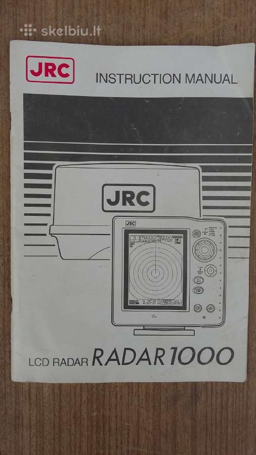 Radaro Jrc Radar 1000 instrukcija