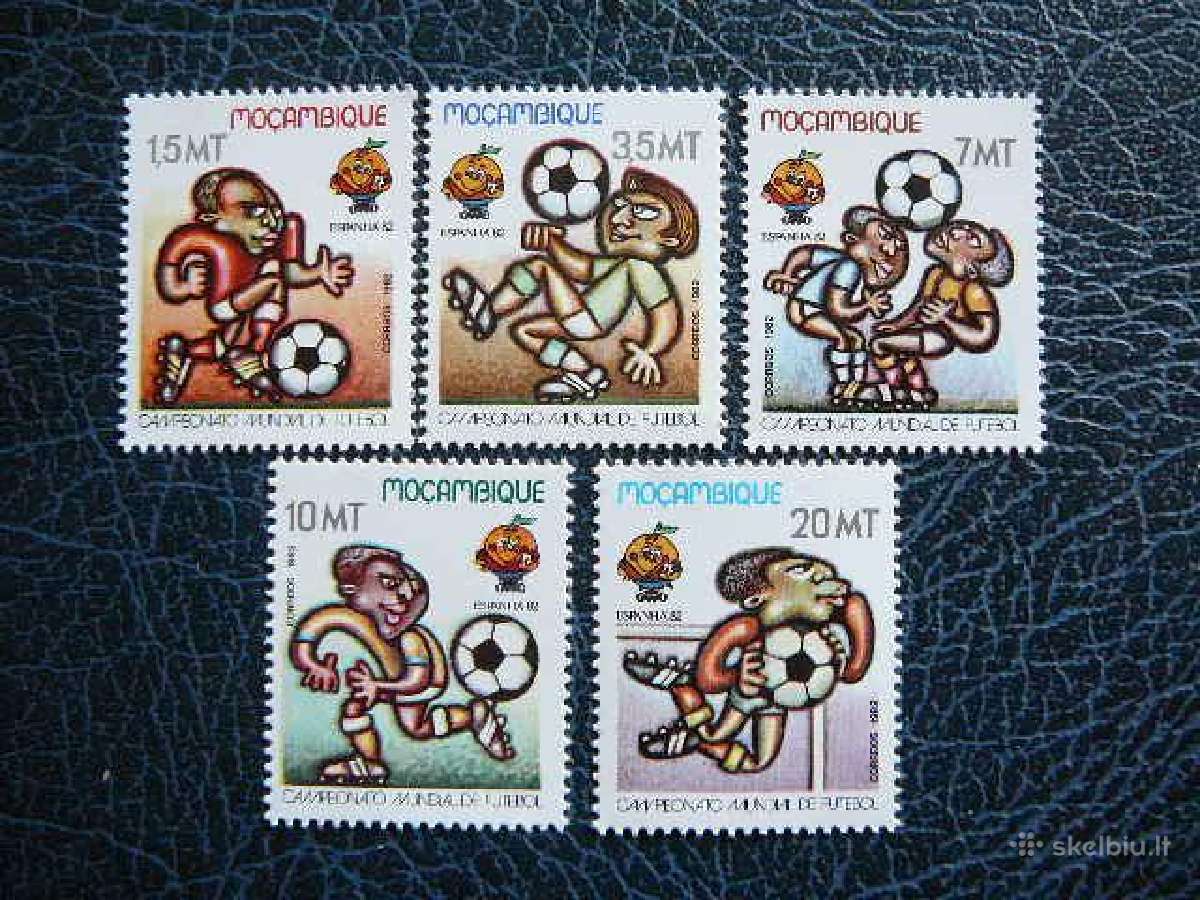 Futbolas 1982 Mozambikas Mnh mb884
