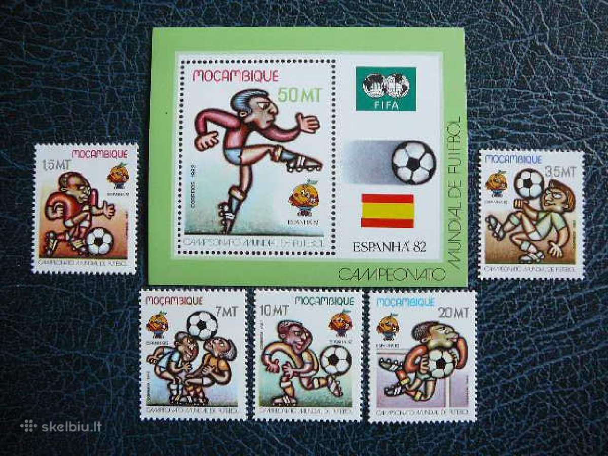 Futbolas 1982 Mozambikas Mnh mb884p