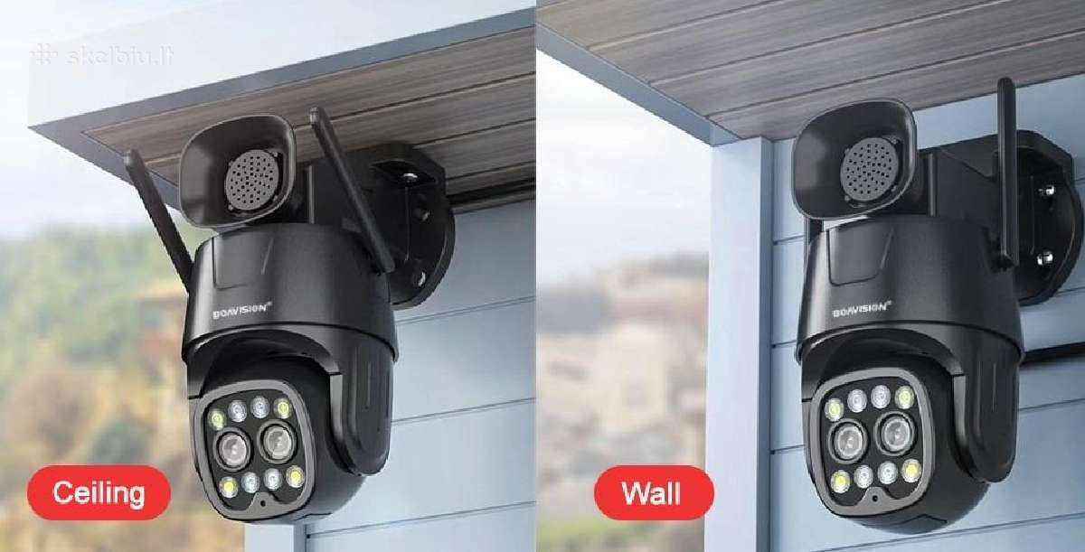 2024m! Full HD WiFi lauko vaizdo kamera sirena - nuotraukos Nr. 4