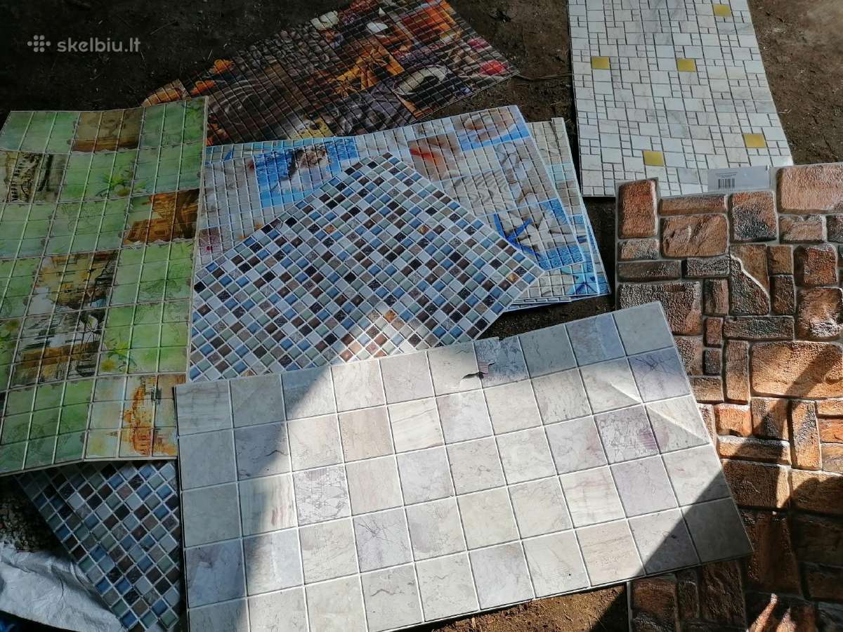 Liko plastikinių dailylenčių, dekoro lapų - nuotraukos Nr. 9