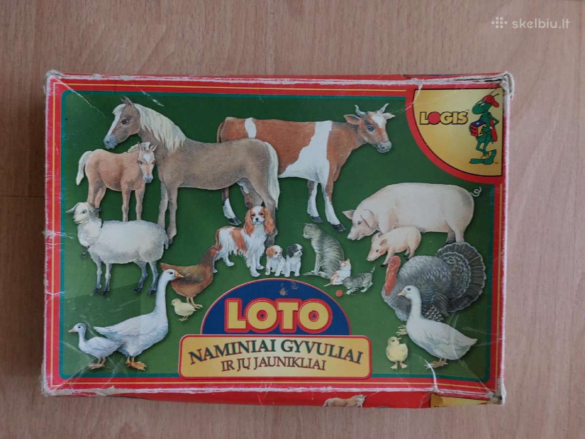 Žaidimas „Naminiai gyvuliai ir jų jaunikliai“