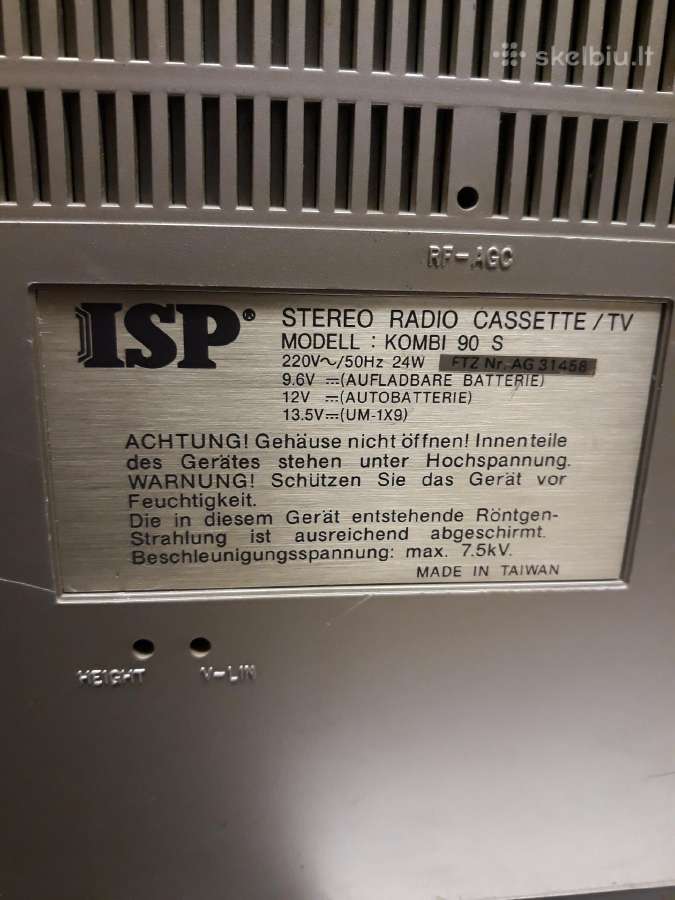 Isp TV-radio-cassete - nuotraukos Nr. 12