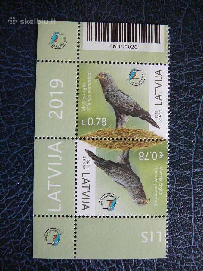 Ereliai Pauksciai Latvija 2019 Mnh llt1082tb