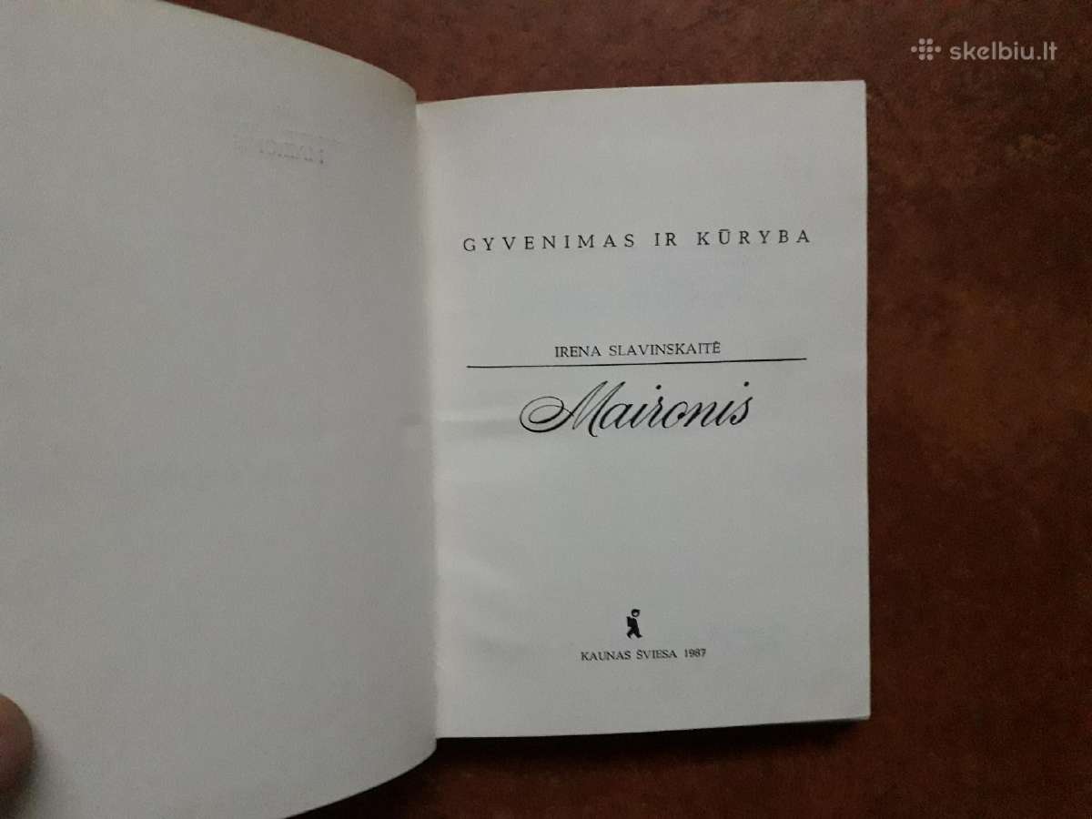 I. Slavinskaitė "Maironis" 1987 metai - nuotraukos Nr. 3