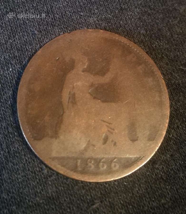 One Penny monetos nuo 1860-1967, 79 metai. - nuotraukos Nr. 12