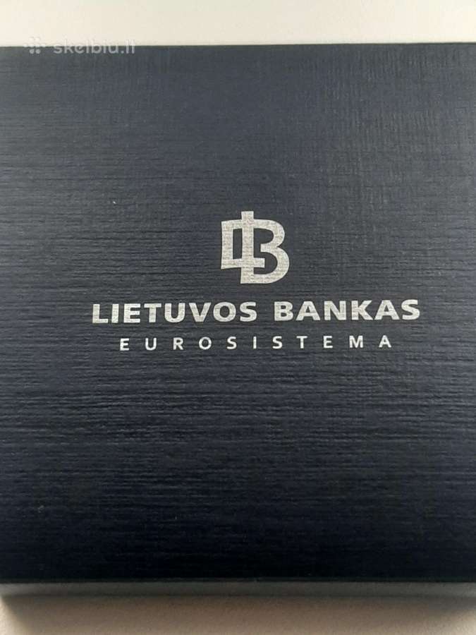 20 eurų moneta Lietuvos banko sukakčiai - nuotraukos Nr. 2