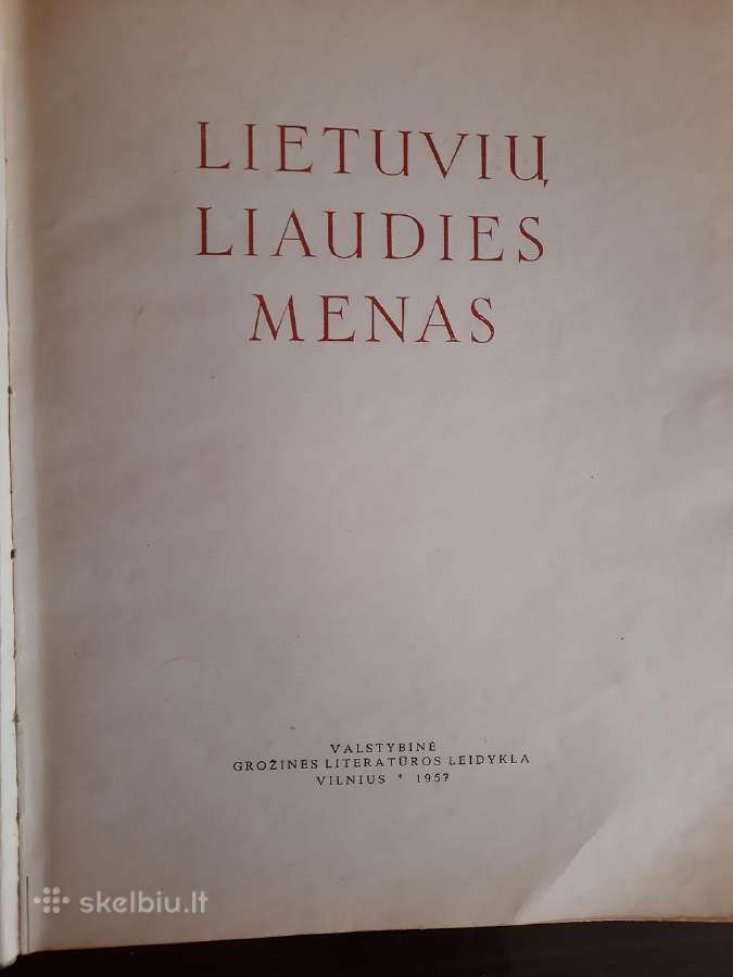 Knyga "Lietuvių liaudies menas" - nuotraukos Nr. 2
