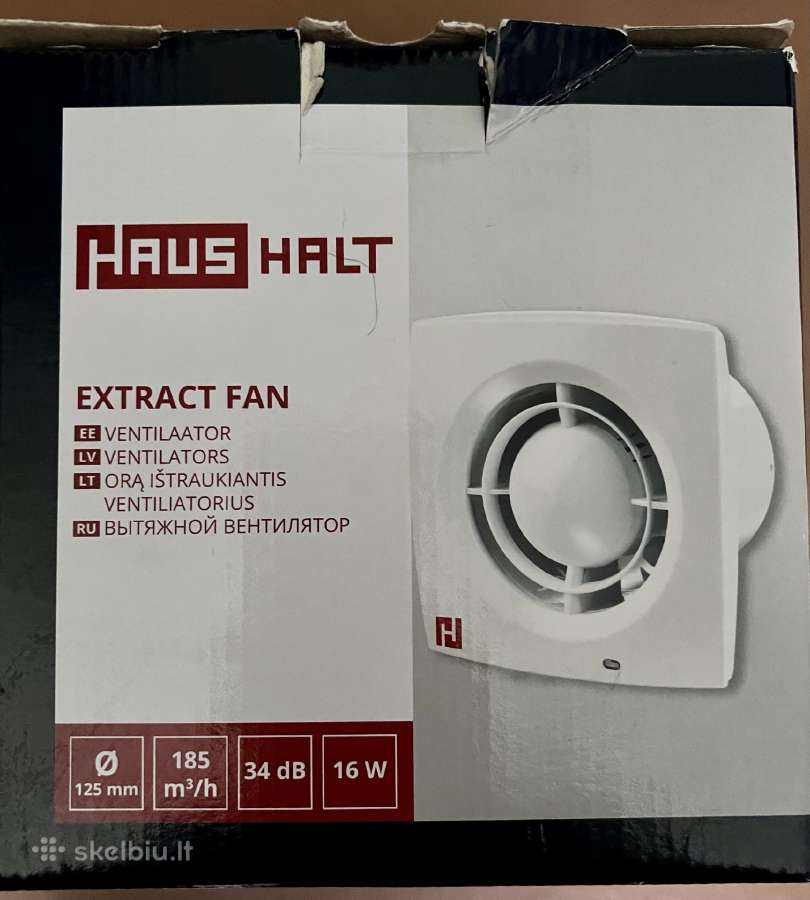 Orą ištraukiantis ventiliatorius