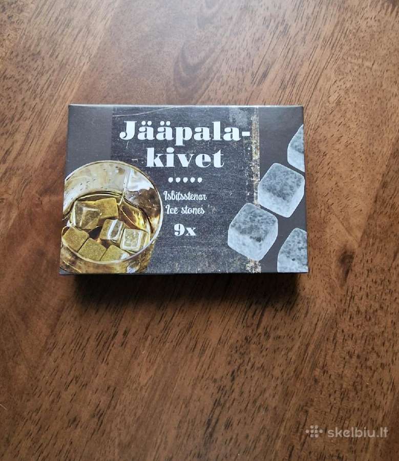 Vėsinimo akmenukai viskiui ir kitiems gėrimams.