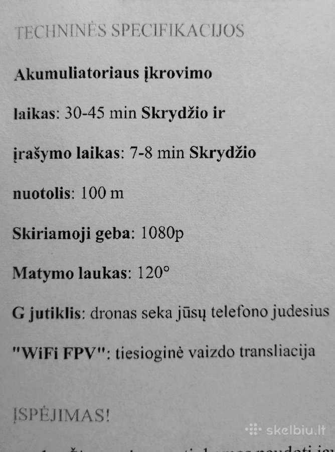 Parduodu mini drona - nuotraukos Nr. 8
