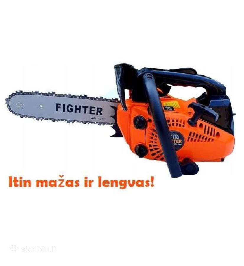 Mažas benzininis grandininis pjūklas 2.9kw Fighter - nuotraukos Nr. 4