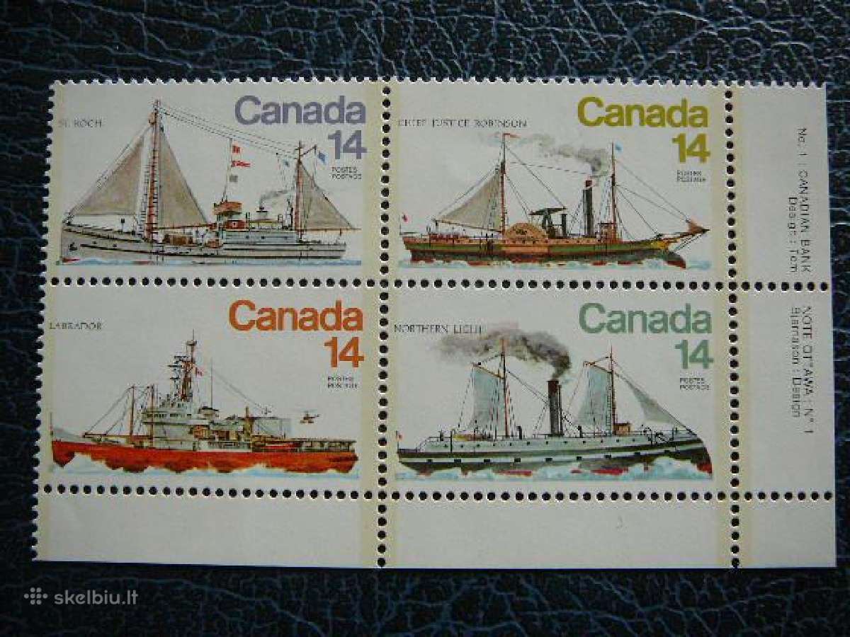Burlaiviai Laivai Kanada Mnh cnd711s