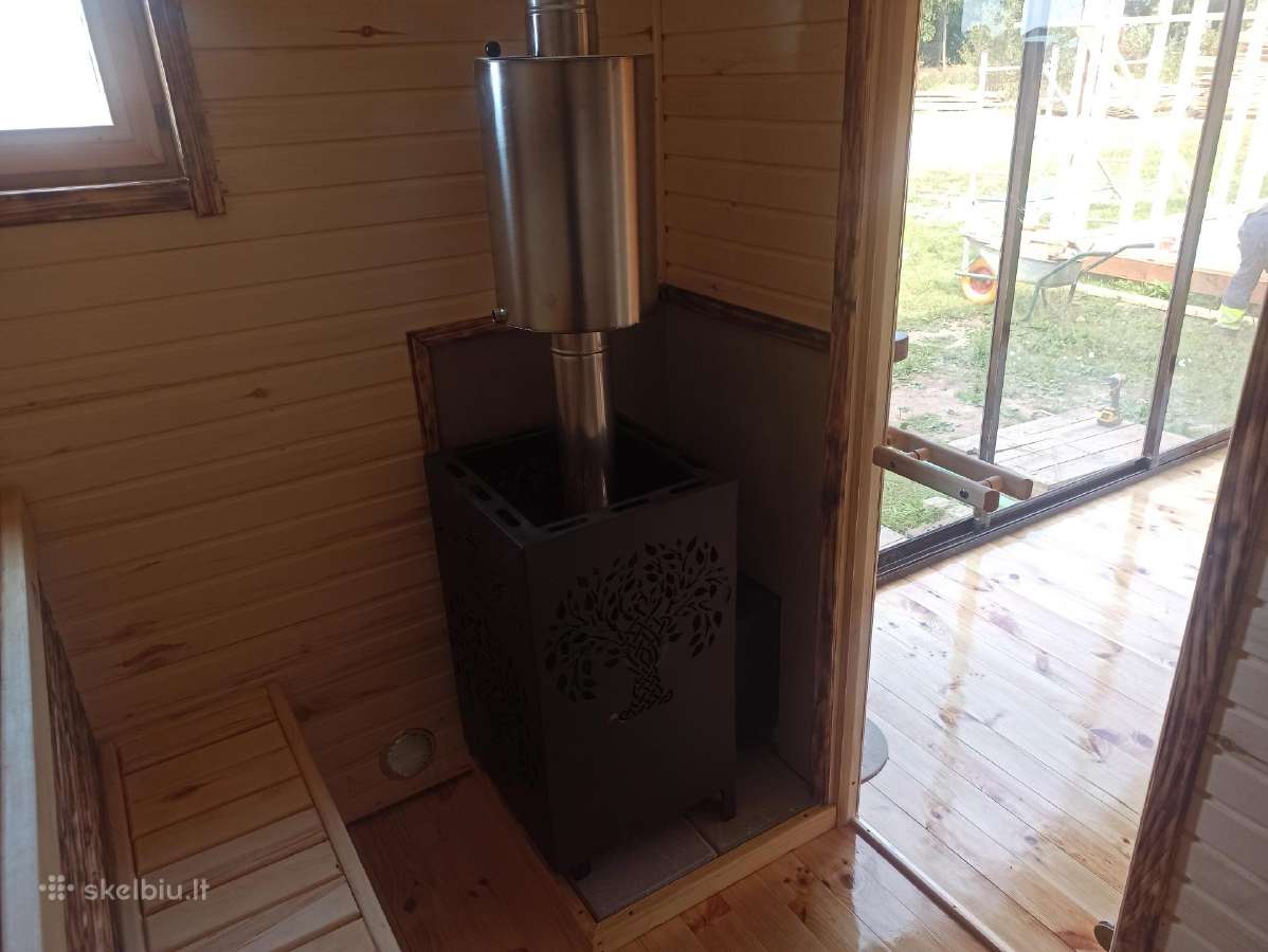 Pilnai įrengta apšiltinta karkasinė pirtis su dušu - nuotraukos Nr. 17