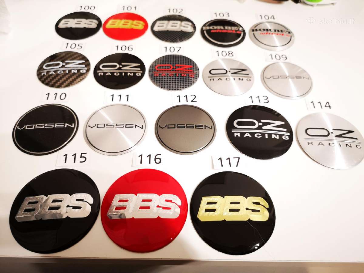 Bbs ,Vossen, Oz racing ,Borbet ratlankiu lipdukai - nuotraukos Nr. 10