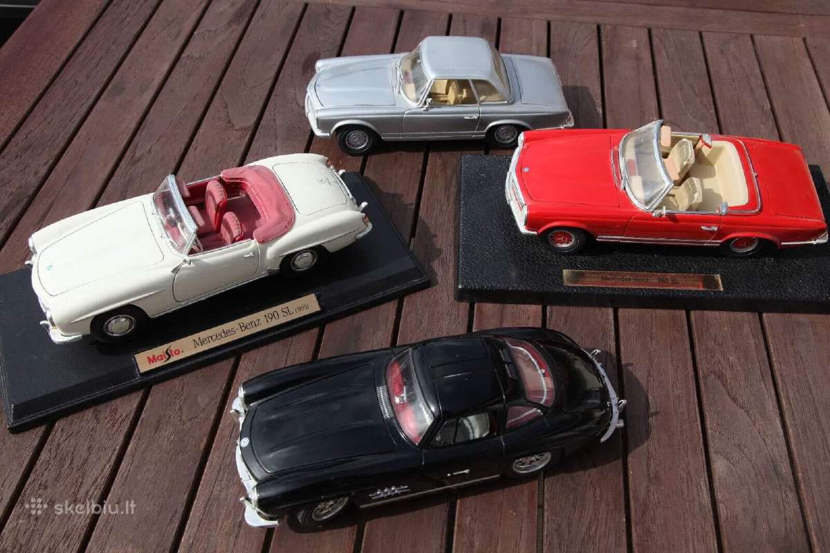 Mercedes 1:18 modeliai kolekciniai SL kolekcija