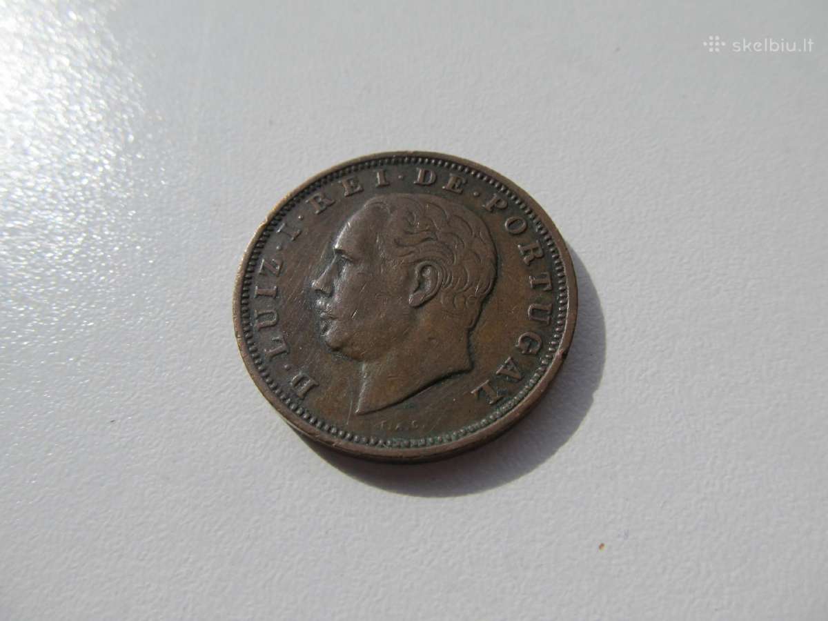 20 reis , Portugalija , 1883 - nuotraukos Nr. 2