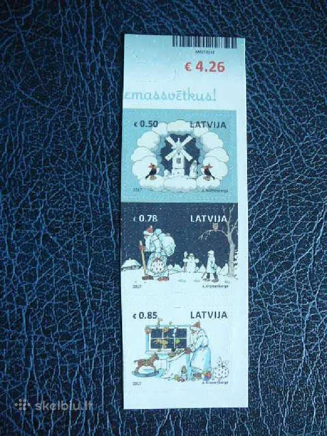 Sventos Kaledos Latvija 2017 Mnh llt1032/4p
