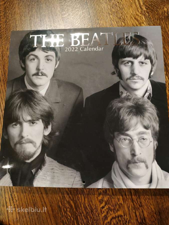2022 m. kalendorius iliustruotas "The Beatles"nuot