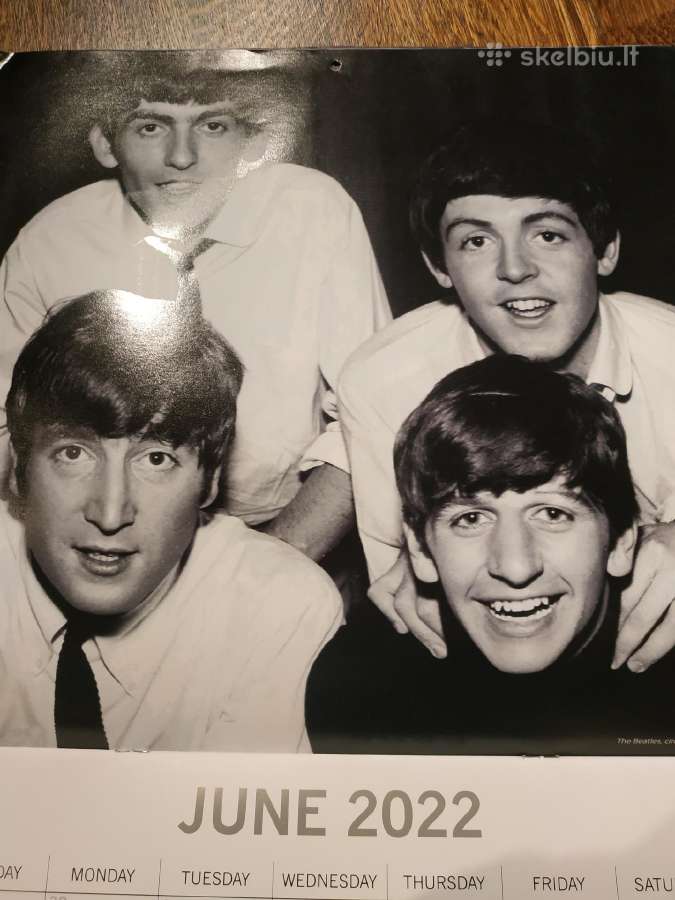 2022 m. kalendorius iliustruotas "The Beatles"nuot - nuotraukos Nr. 2