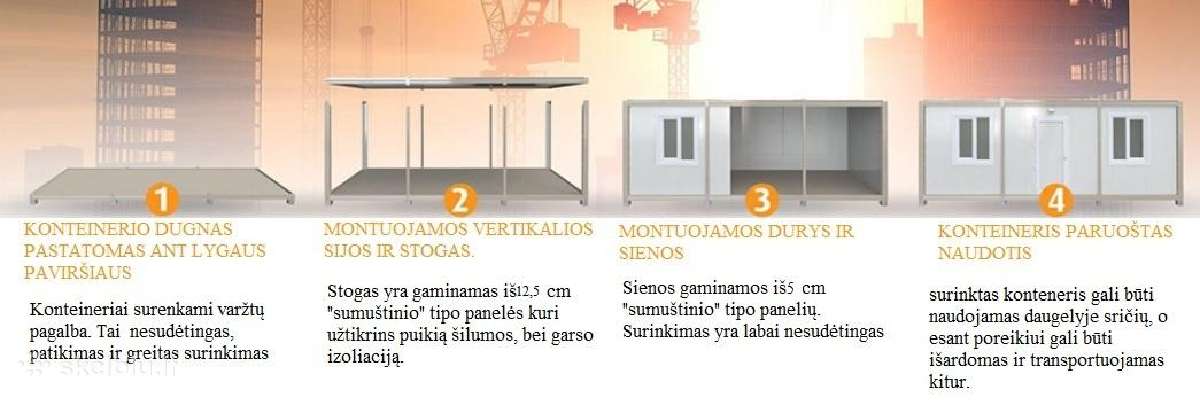 Surenkami moduliniai konteineriai