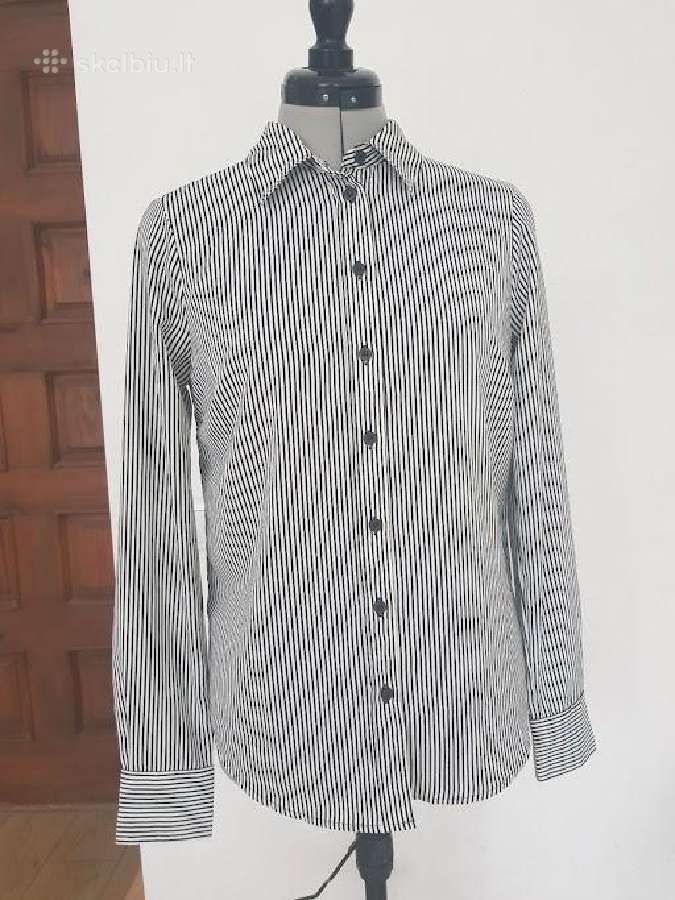 Moteriški dryžuoti marškiniai Regular Fit
