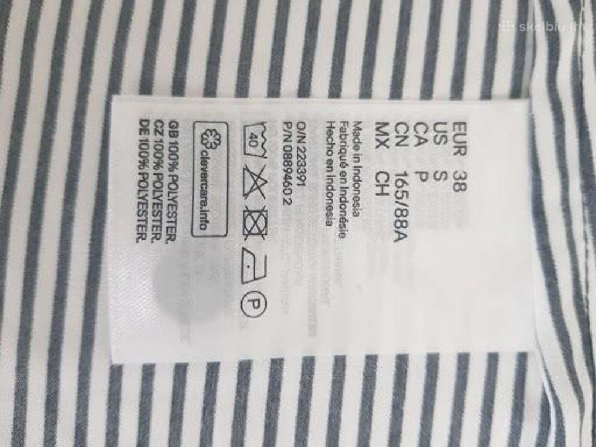 Moteriški dryžuoti marškiniai Regular Fit - nuotraukos Nr. 4