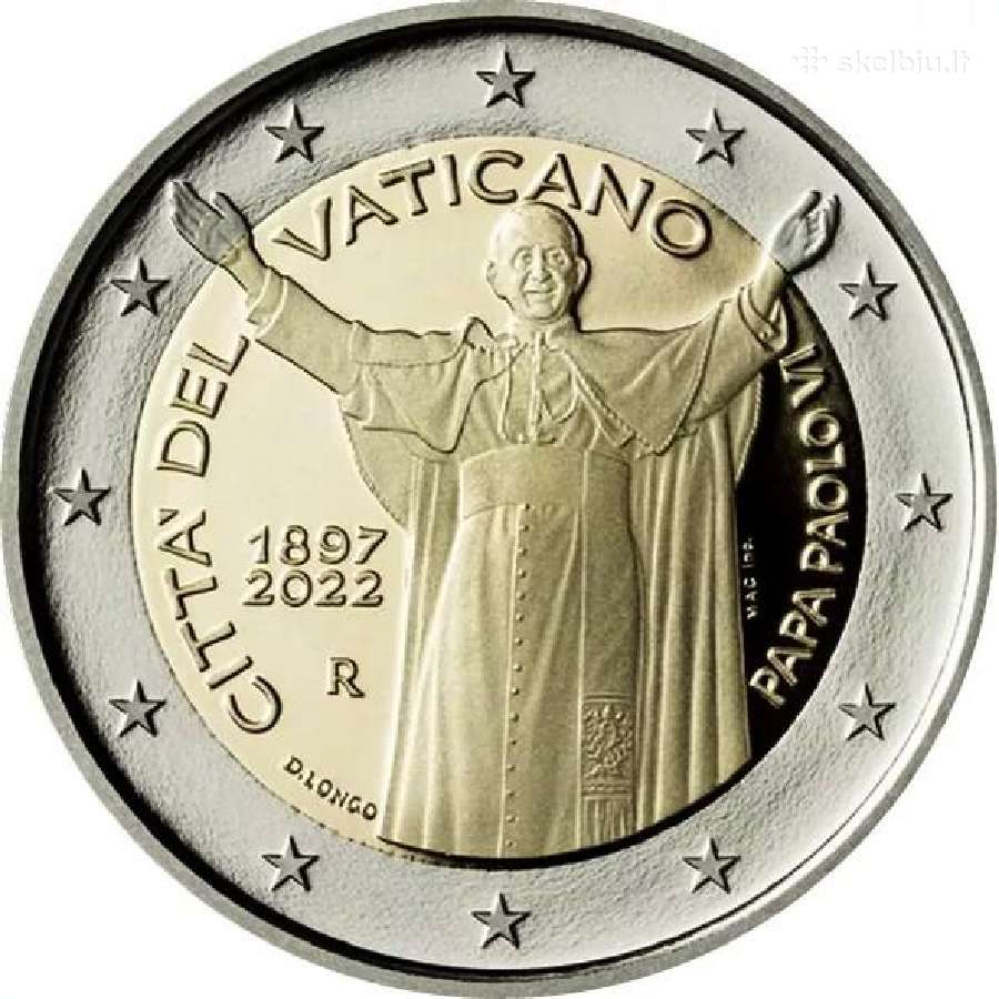 2 eurų Vatikano Unc proginės monetos - nuotraukos Nr. 3