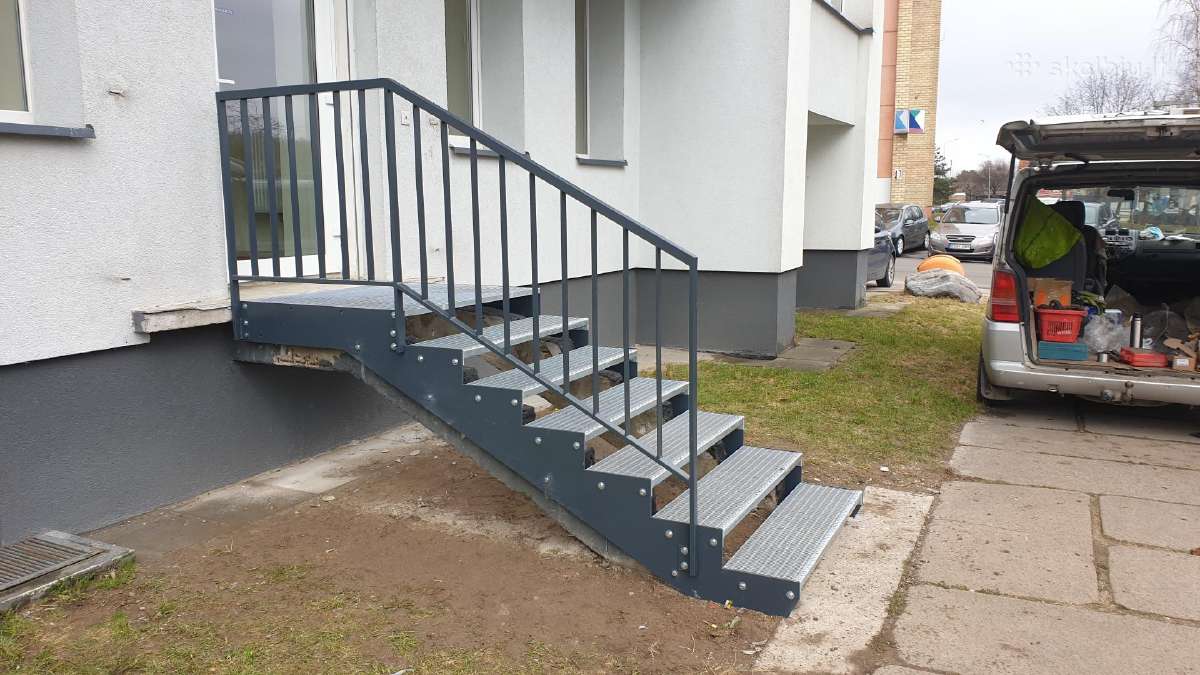 Metaliniai laiptai ir turėklai - nuotraukos Nr. 36