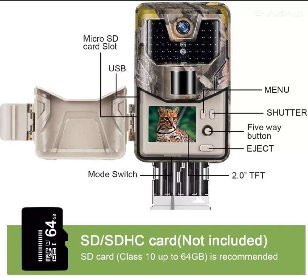 Medžioklinė kamera Hc-900pro live video - nuotraukos Nr. 6