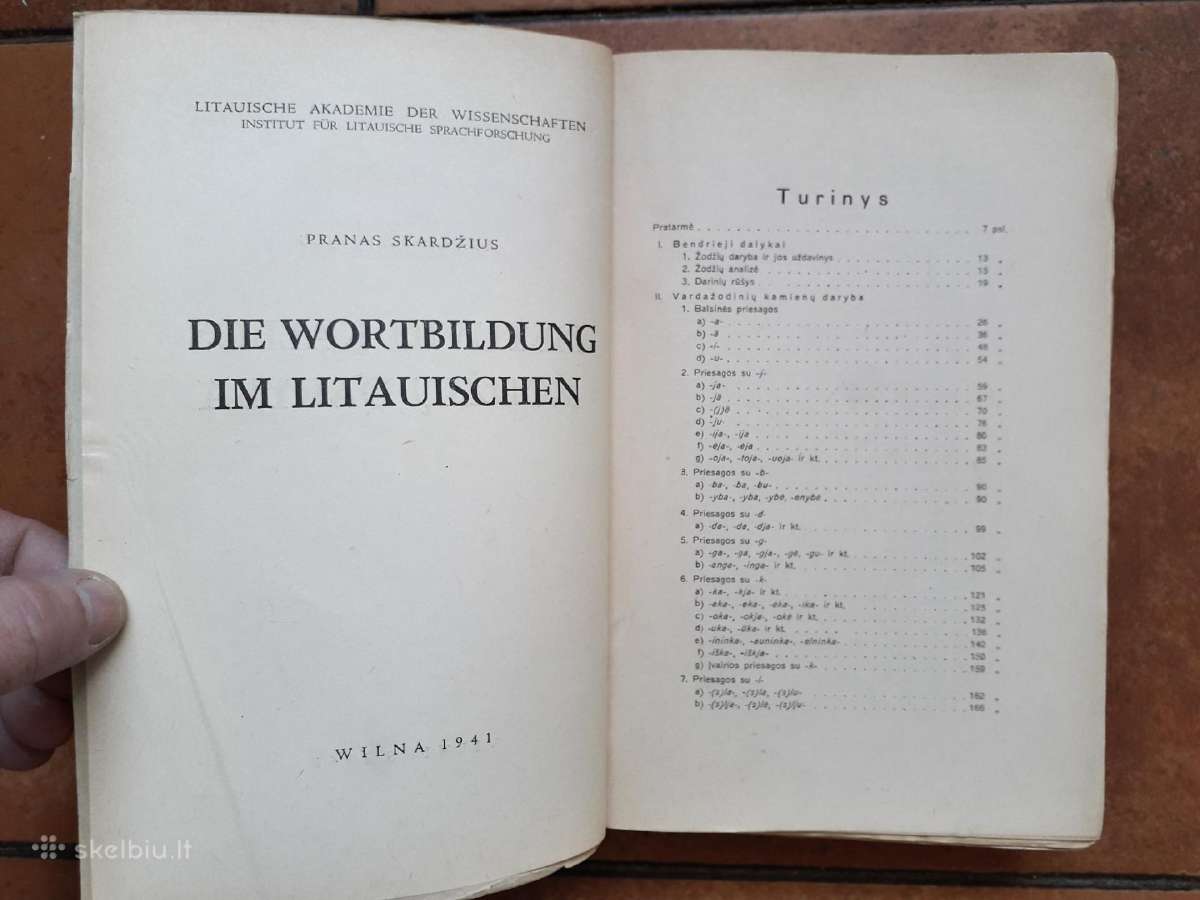 P. Skardžius "Lietuvių kalbos žodžių daryba" 1941m - nuotraukos Nr. 4