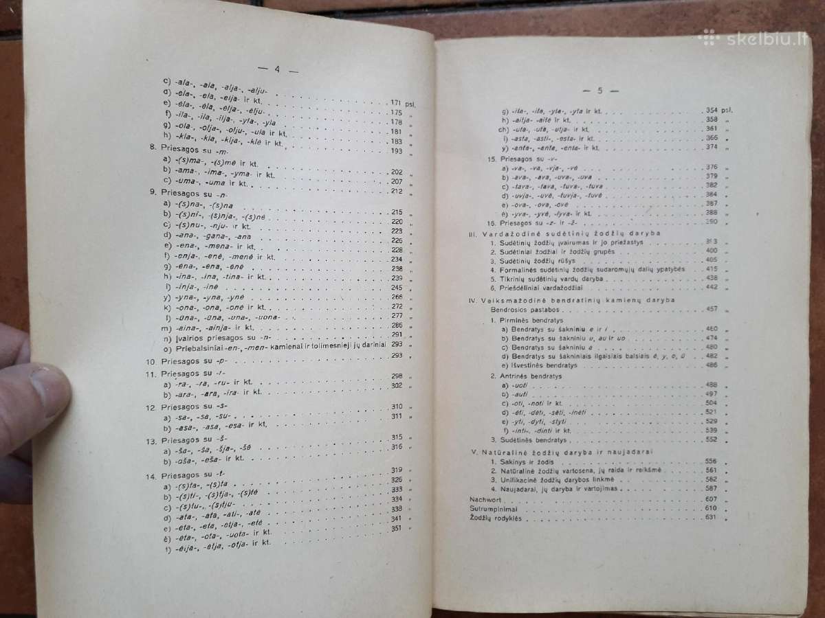 P. Skardžius "Lietuvių kalbos žodžių daryba" 1941m - nuotraukos Nr. 5