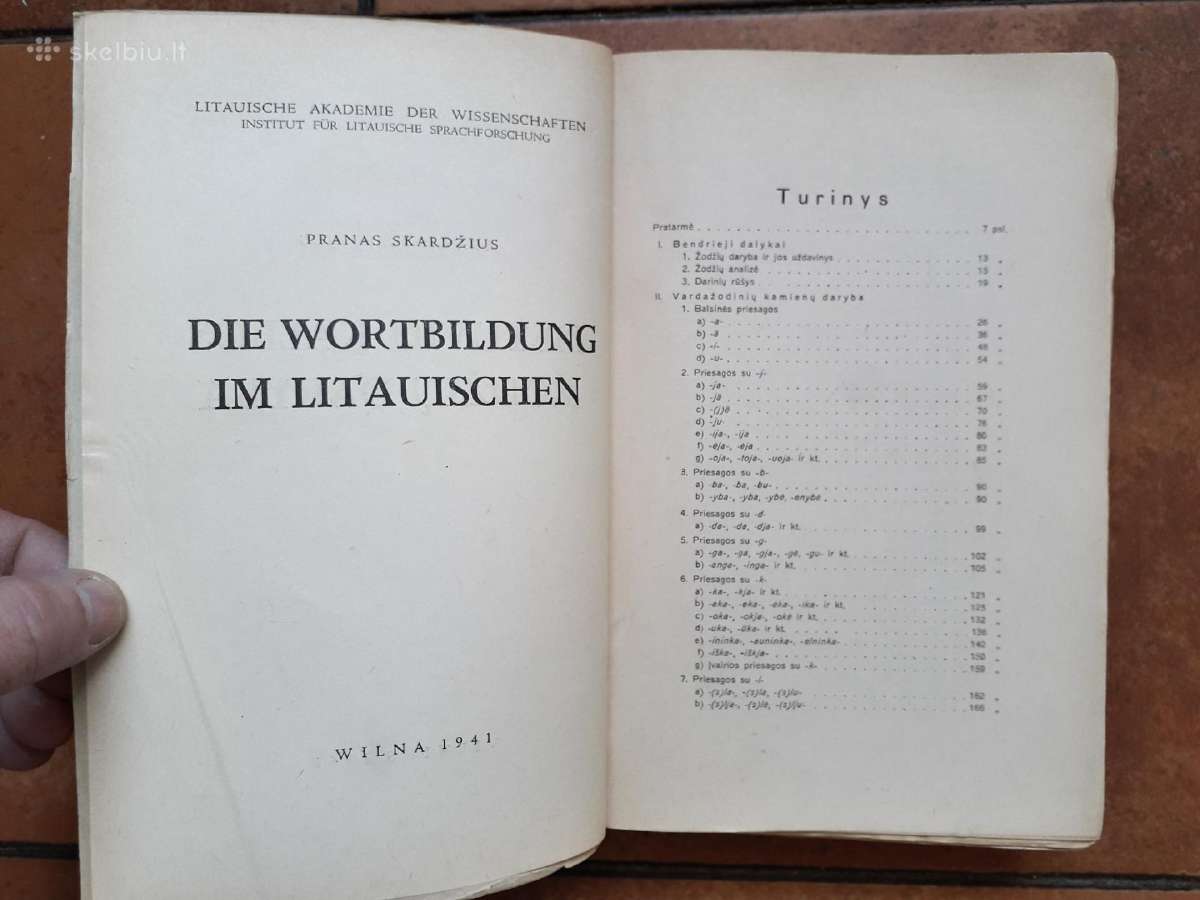 P. Skardžius "Lietuvių kalbos žodžių daryba" 1941m - nuotraukos Nr. 4