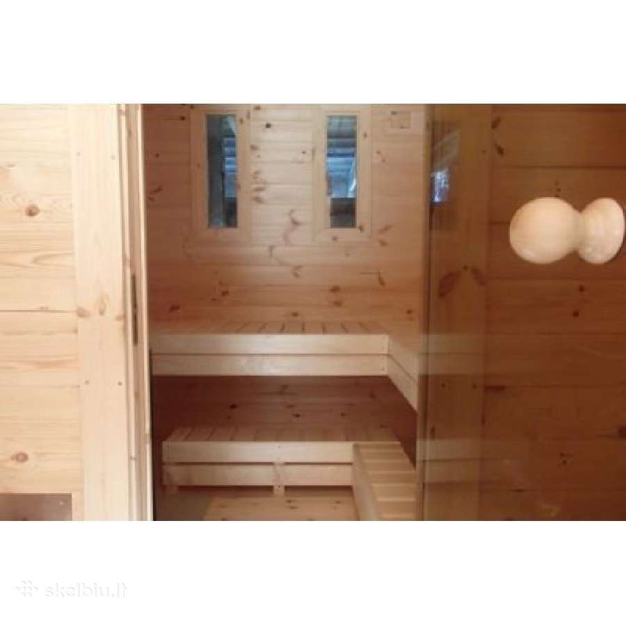 Lauko pirtis - kvadratinė sauna su priešpirčiu 4m - nuotraukos Nr. 6