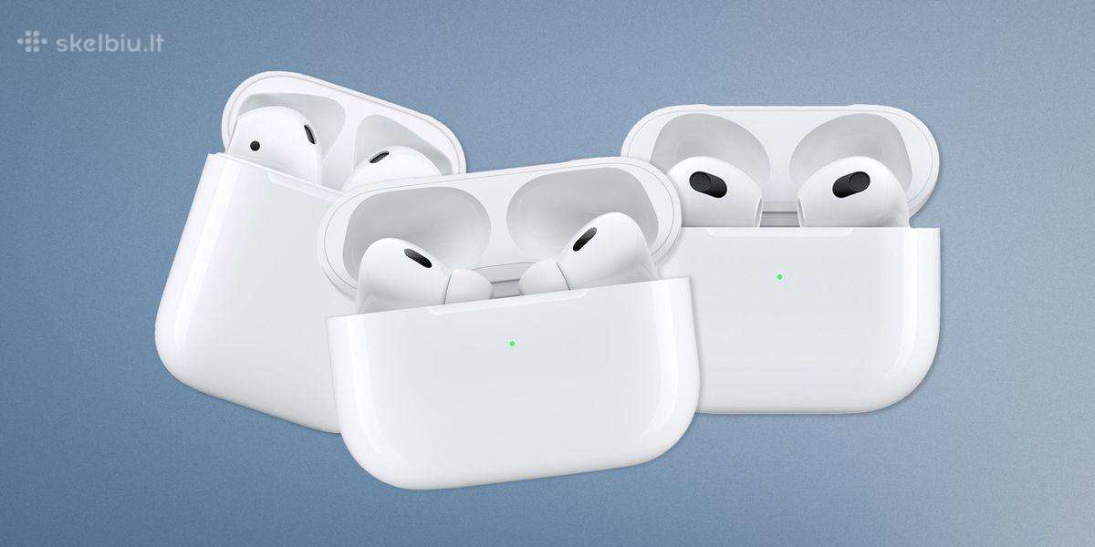Naujos Originalios ausinės Airpods / Pro / Max - nuotraukos Nr. 3
