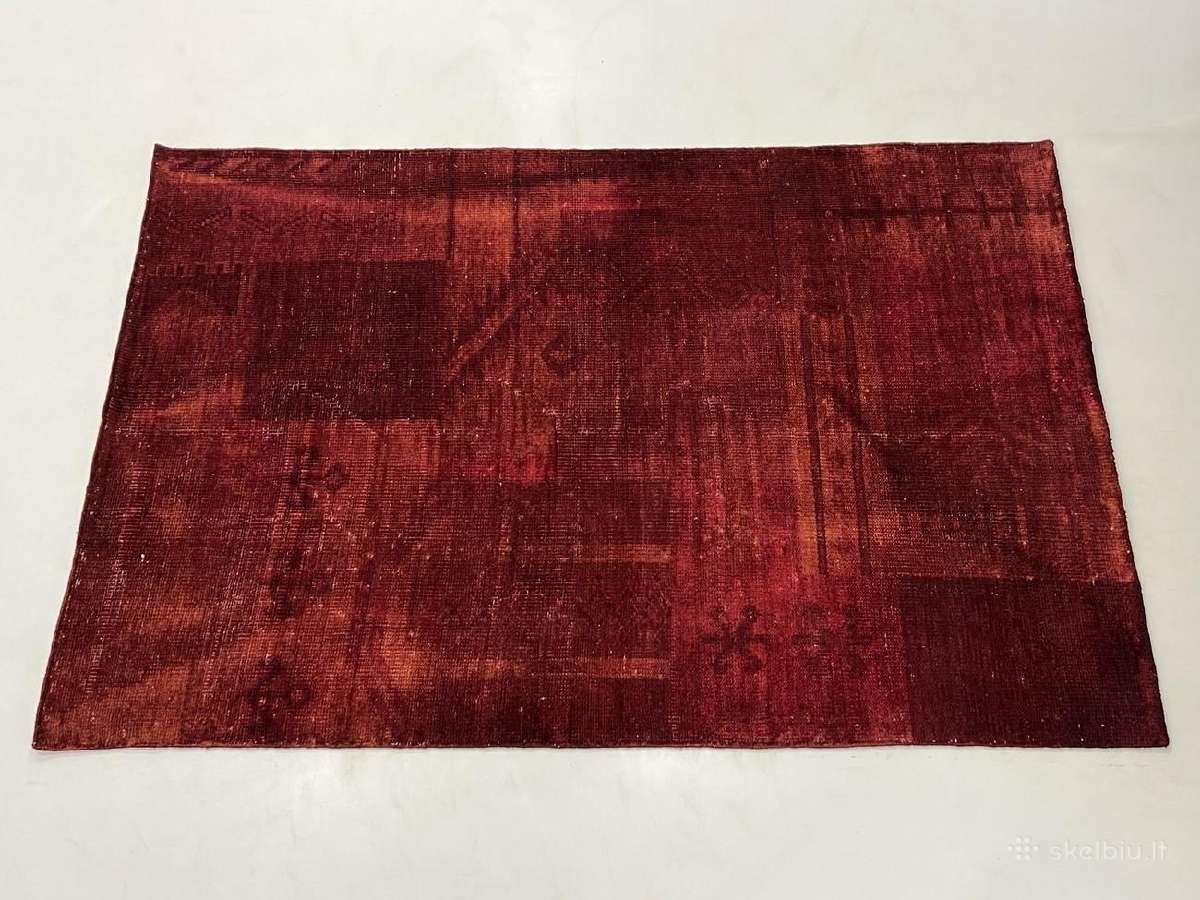 Rankų darbo vilnonis kilimas 150x226 cm - nuotraukos Nr. 4