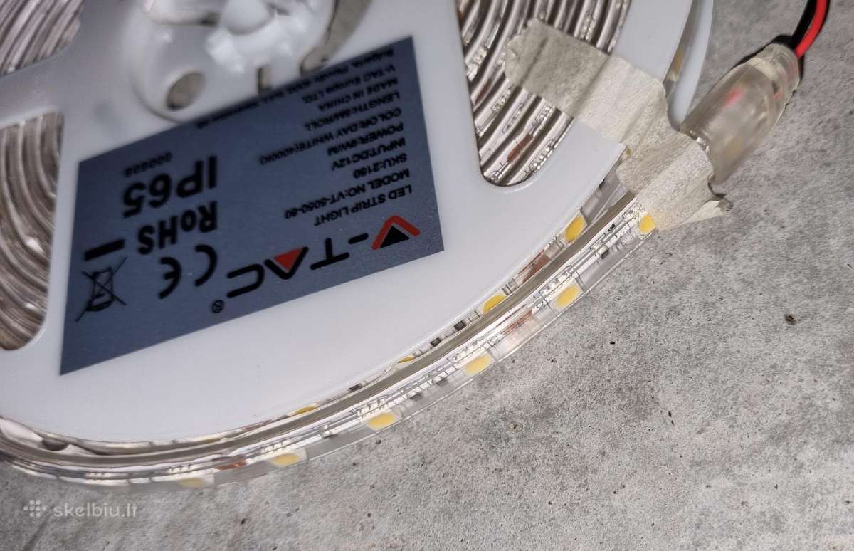 LED juosta Ip65 5m. 45w. Įvairių baltos atspalvių - nuotraukos Nr. 2