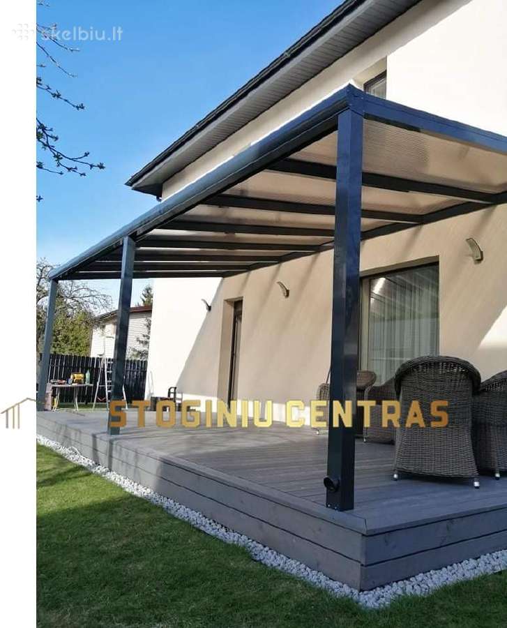 Aliuminio stoginės gamyba -montavimas pigiau - nuotraukos Nr. 4