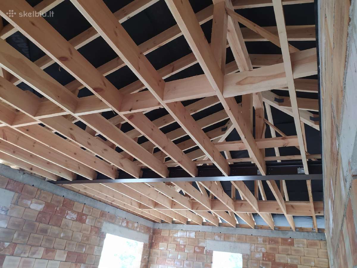 Stogų dengimas, Skardiniai čerpiniai stogai, Velux - nuotraukos Nr. 34