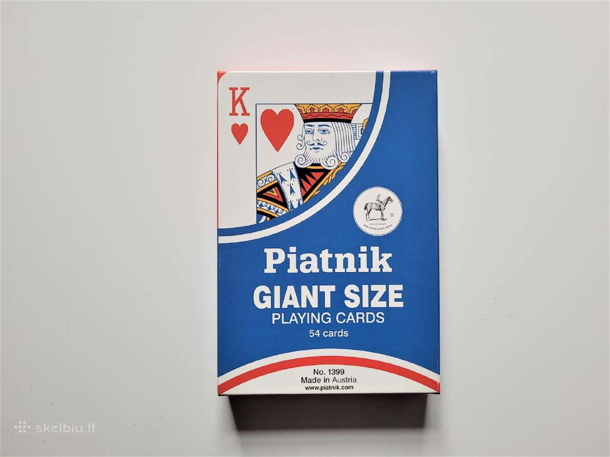 Parduodamos naujos kortos Piatnik Giant Size