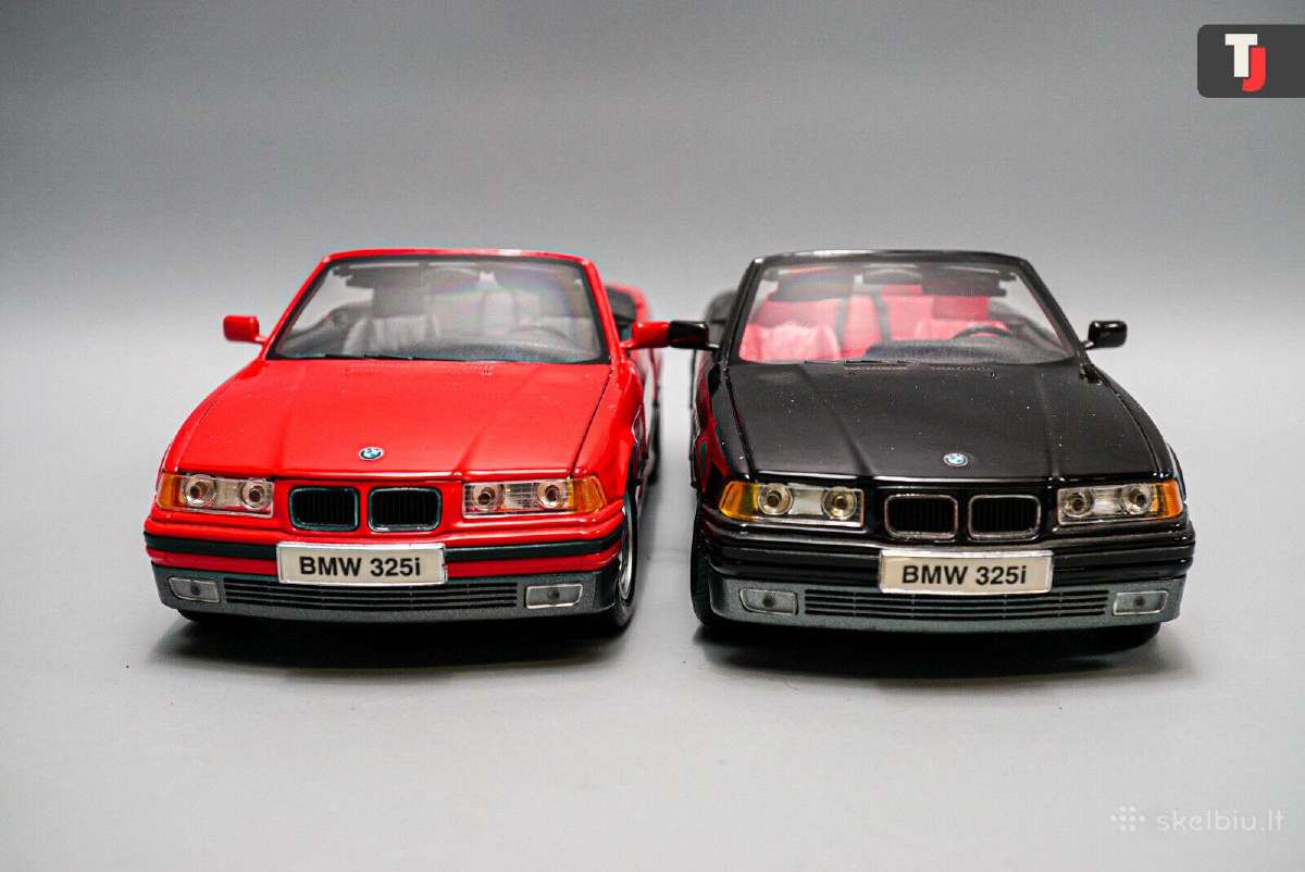Bmw 3 e36 modeliukai 1:18 diecast kolekciniai