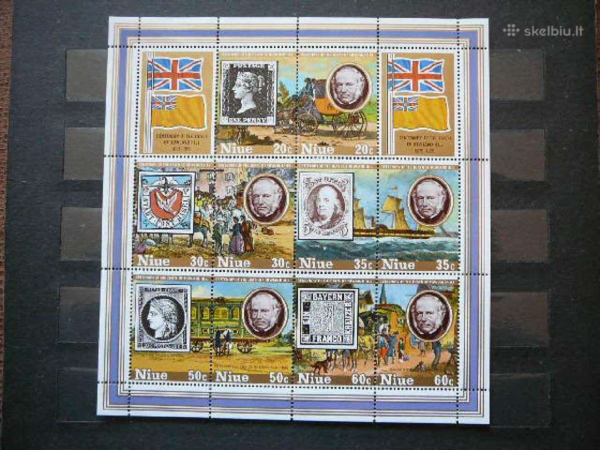 Pasto zenklai R. Hilas Niue 1979 Mnh ne246