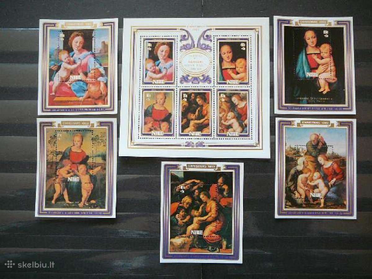 Sventos Kaledos Daile Niue 1983 Mnh ne528