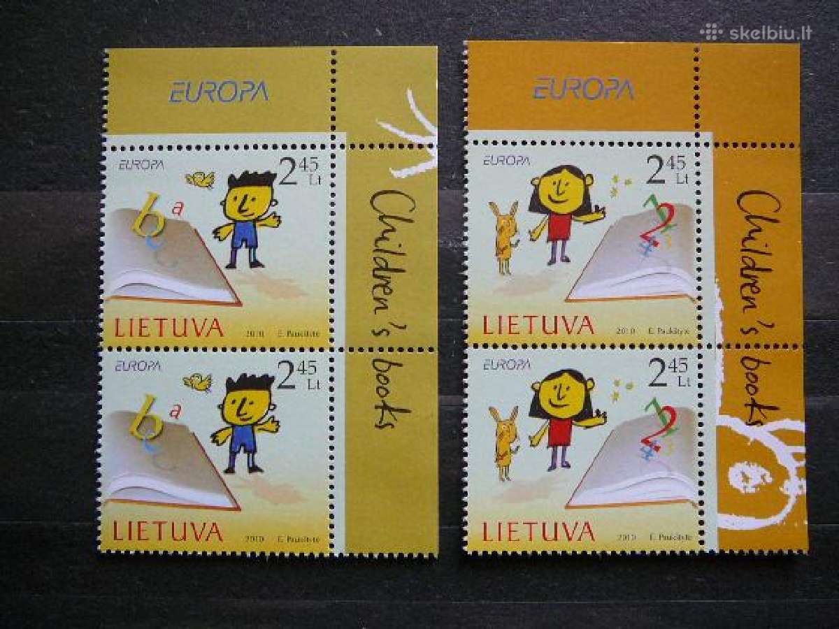 Lietuva 2010 Europa Childrens Books Mnh lit1038/9