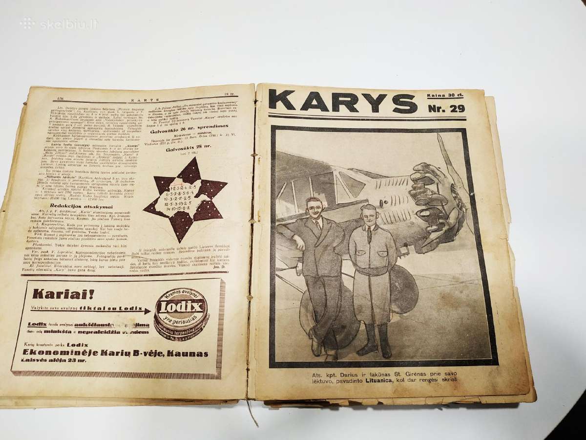 Laikraštis Karys 1933 metų - nuotraukos Nr. 7