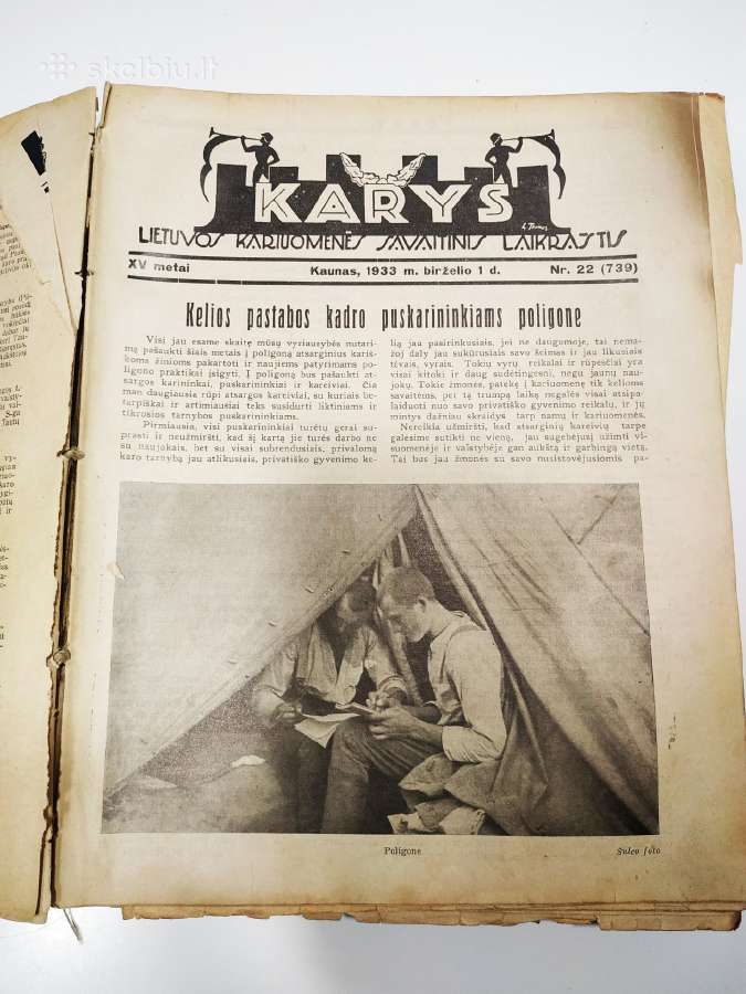 Laikraštis Karys 1933 metų - nuotraukos Nr. 9